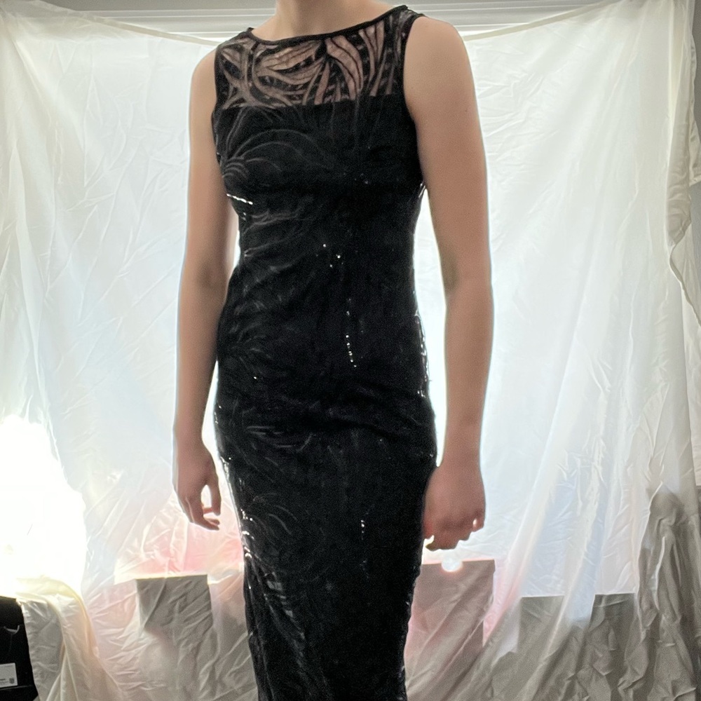 Tahari Arthur S. Levine Women's Dress Full Length Sequin Size 6